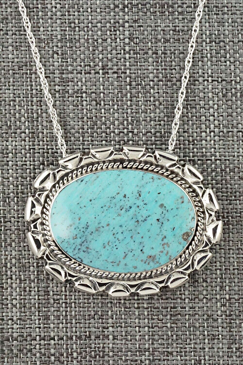 Turquoise & Sterling Silver Necklace - Jimson Belin