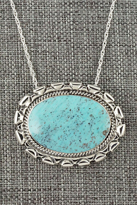 Turquoise & Sterling Silver Necklace - Jimson Belin