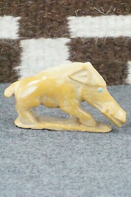 Boar Zuni Fetish Carving - Derrick Kaamasee