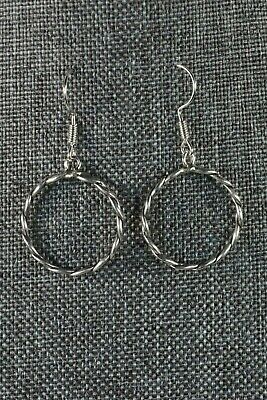 Navajo Sterling Silver Earrings - Nashina Tsosie - High Lonesome Trading
