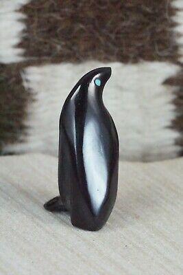 Penguin Zuni Fetish Carving - Calvert Bowannie - High Lonesome Trading