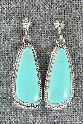 Turquoise & Sterling Silver Earrings - Verley Betone