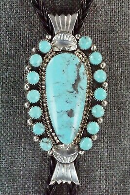 Turquoise & Sterling Silver Bolo Tie - Annette Martinez