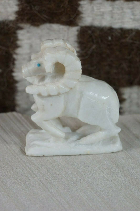 Ram Zuni Fetish Carving - Jerrold Lahaleon - High Lonesome Trading