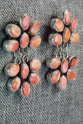 Spiny Oyster and Sterling Silver Earrings - Renelle Perry