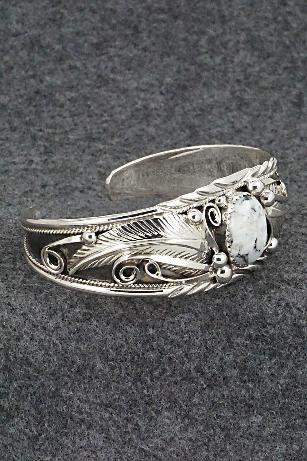 White Buffalo & Sterling Silver Bracelet - Davey Morgan