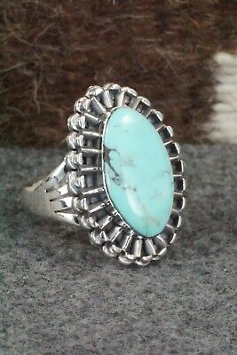 Turquoise & Sterling Silver Ring - Jimson Belin - Size 10