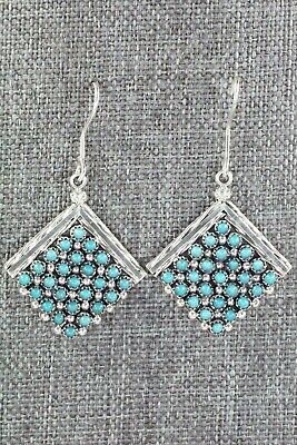 Turquoise & Sterling Silver Earrings - Stephen Haloo