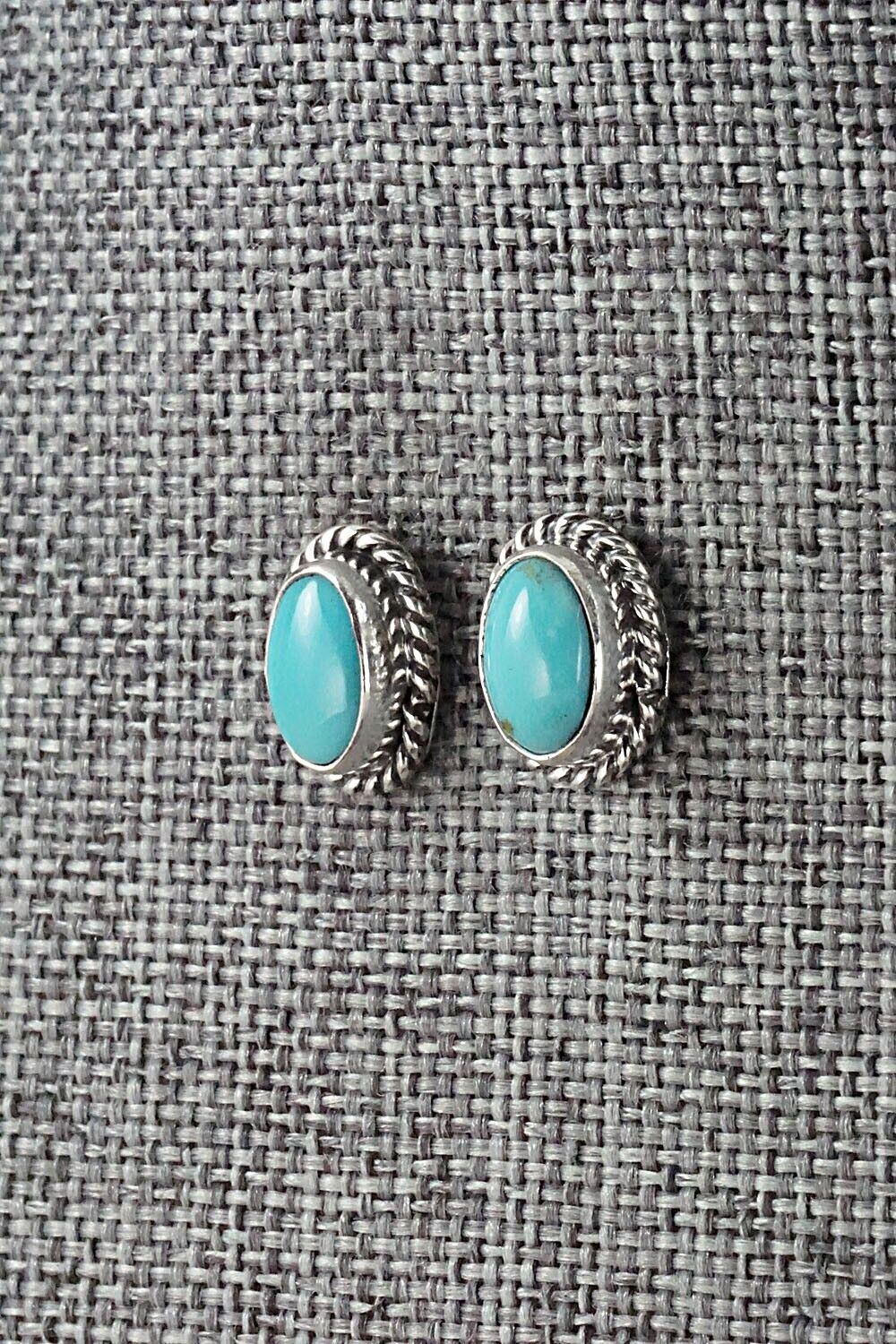 Turquoise & Sterling Silver Earrings - Jan Mariano