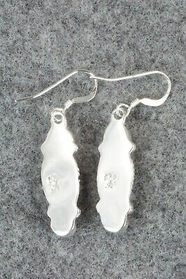 Turquoise, Coral and Sterling Silver Earrings - Harris Largo