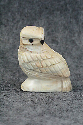 Owl Zuni Fetish Carving - Edison Bobelu