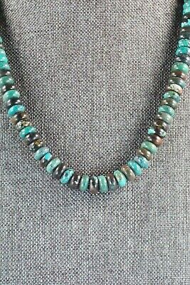 Turquoise & Sterling Silver Necklace - Navajo