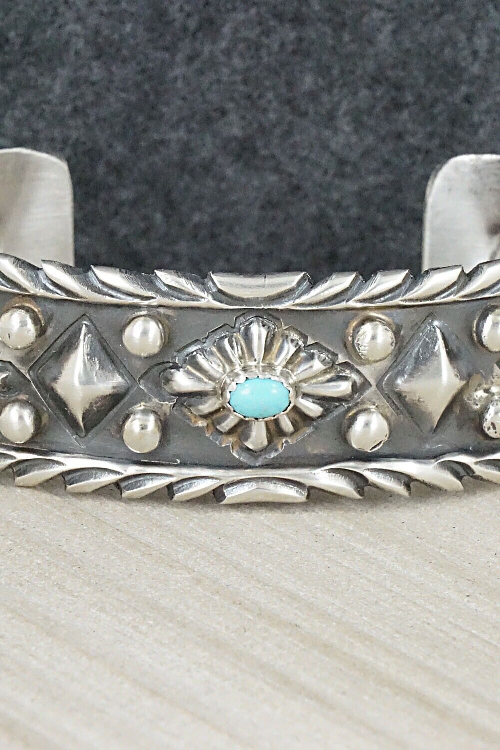 Turquoise & Sterling Silver Bracelet - Tim Yazzie