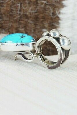 Navajo Turquoise and Sterling Silver Pendant - Rick Martinez