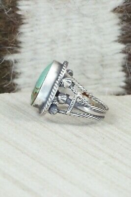 Turquoise & Sterling Silver Ring - Samuel Yellowhair - Size 6.5