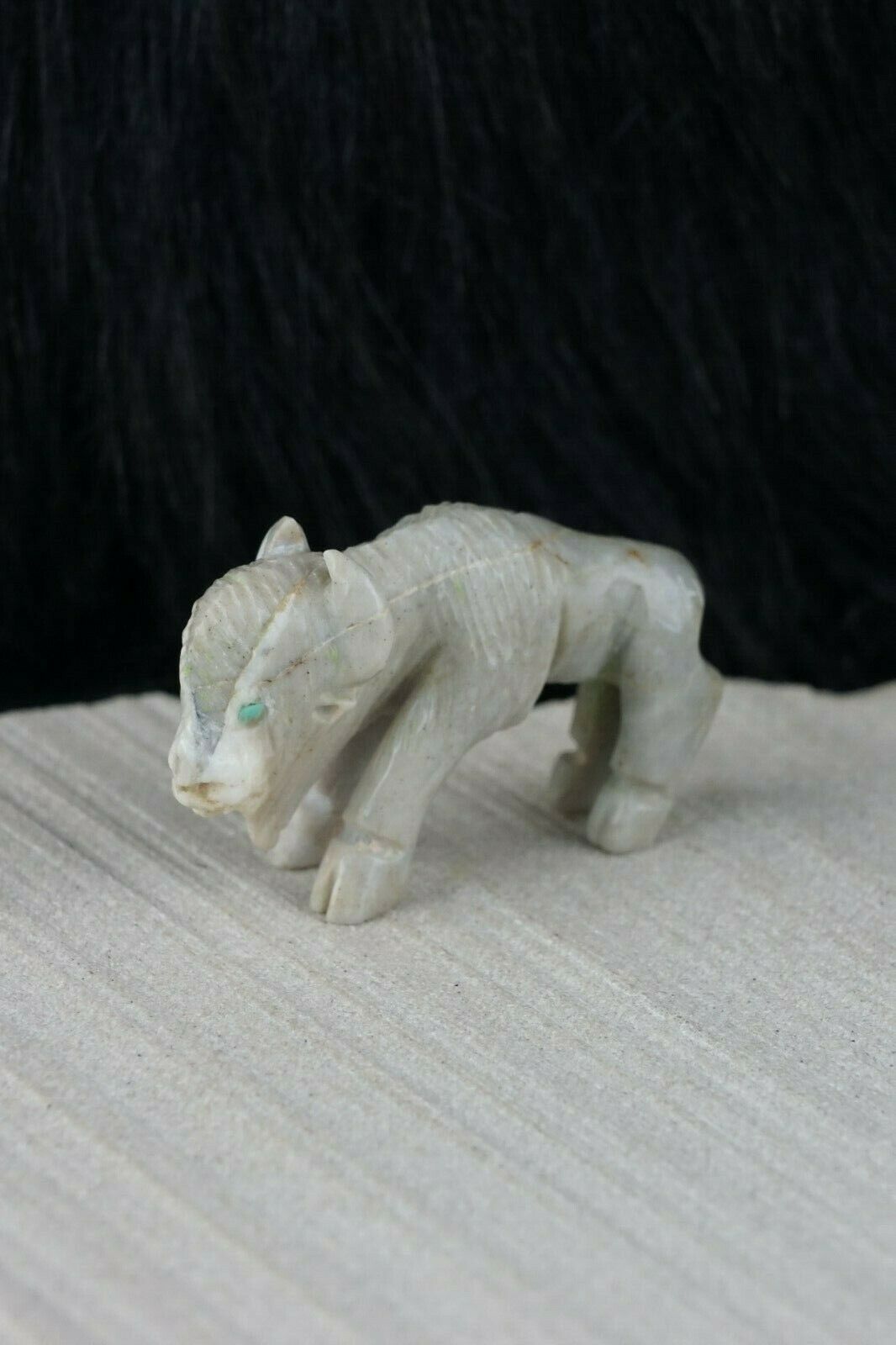 Buffalo Zuni Fetish Carving - Jonas Hastito - High Lonesome Trading