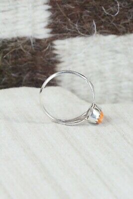 Spiny Oyster & Sterling Silver Ring - Robert Martinez - Size 7