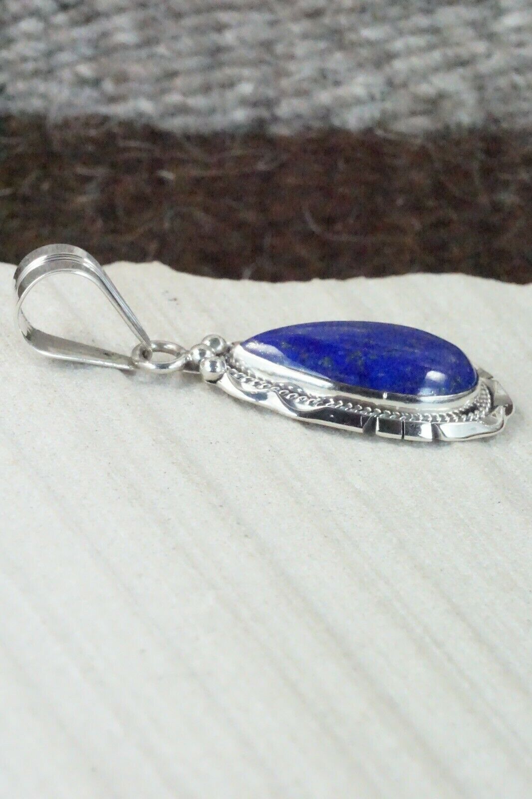 Lapis & Sterling Silver Pendant - Samuel Yellowhair