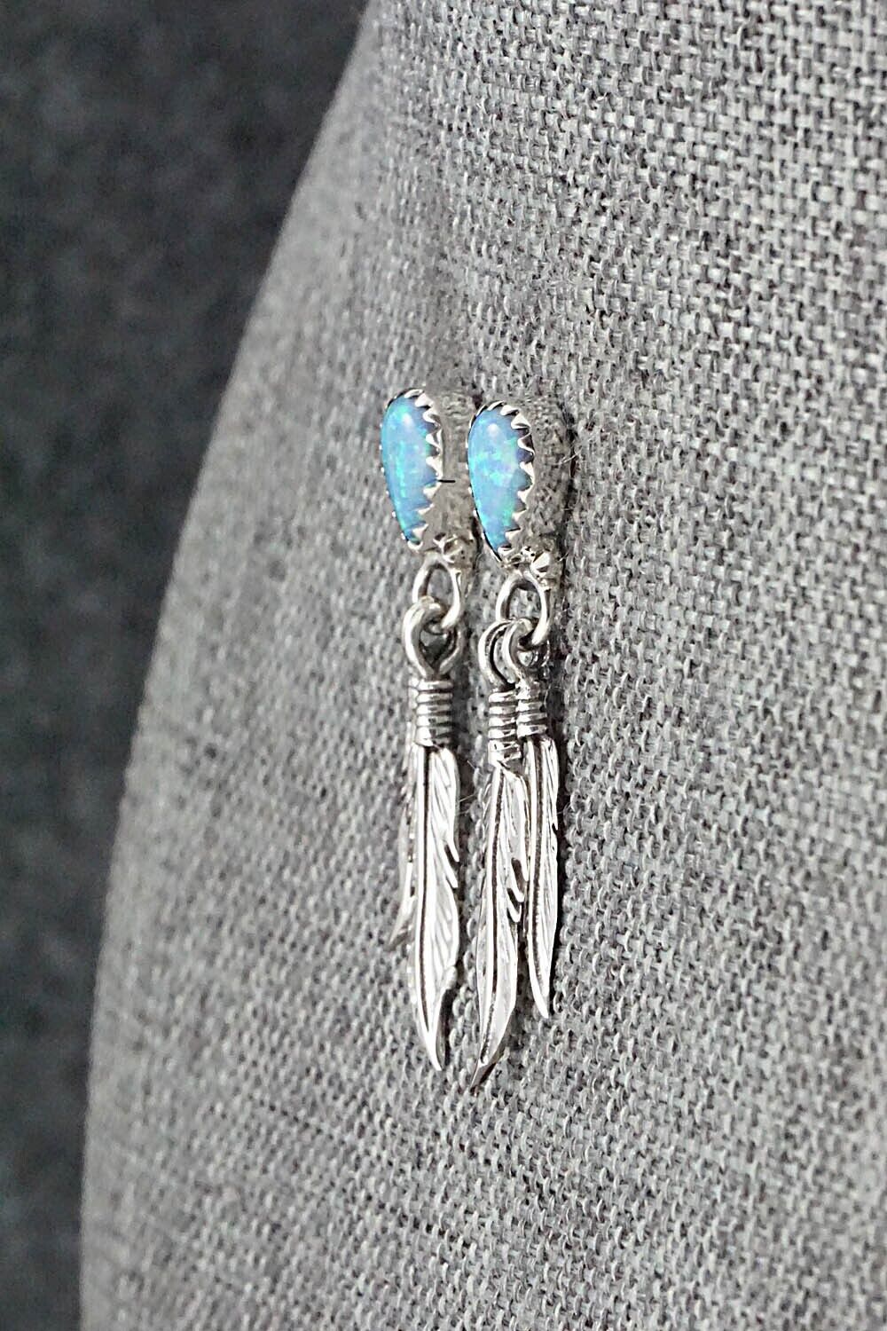 Opalite & Sterling Silver Earrings - Judy Largo