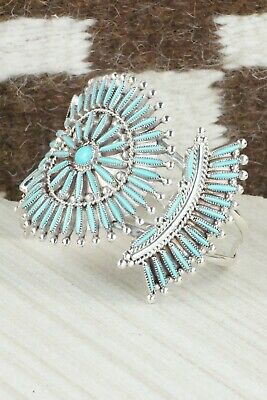 Turquoise & Sterling Silver Bracelet - Cordelia Waatsa