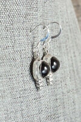 Onyx & Sterling Silver Earrings - Verley Betone