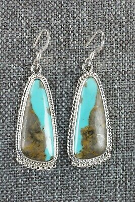 Navajo Turquoise & Sterling Silver Earrings - Sharon McCarthy
