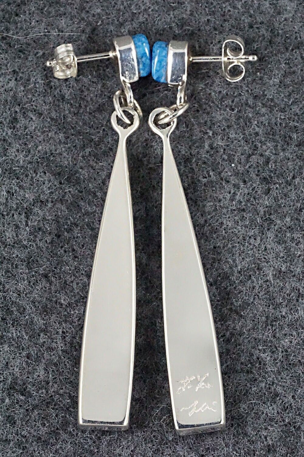 Multi Stone Inlay & Sterling Silver Earrings - Fernando Lemintino