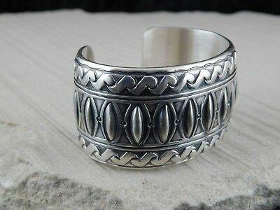 Navajo Sterling Silver Bracelet - Raymond Delgarito - High Lonesome Trading