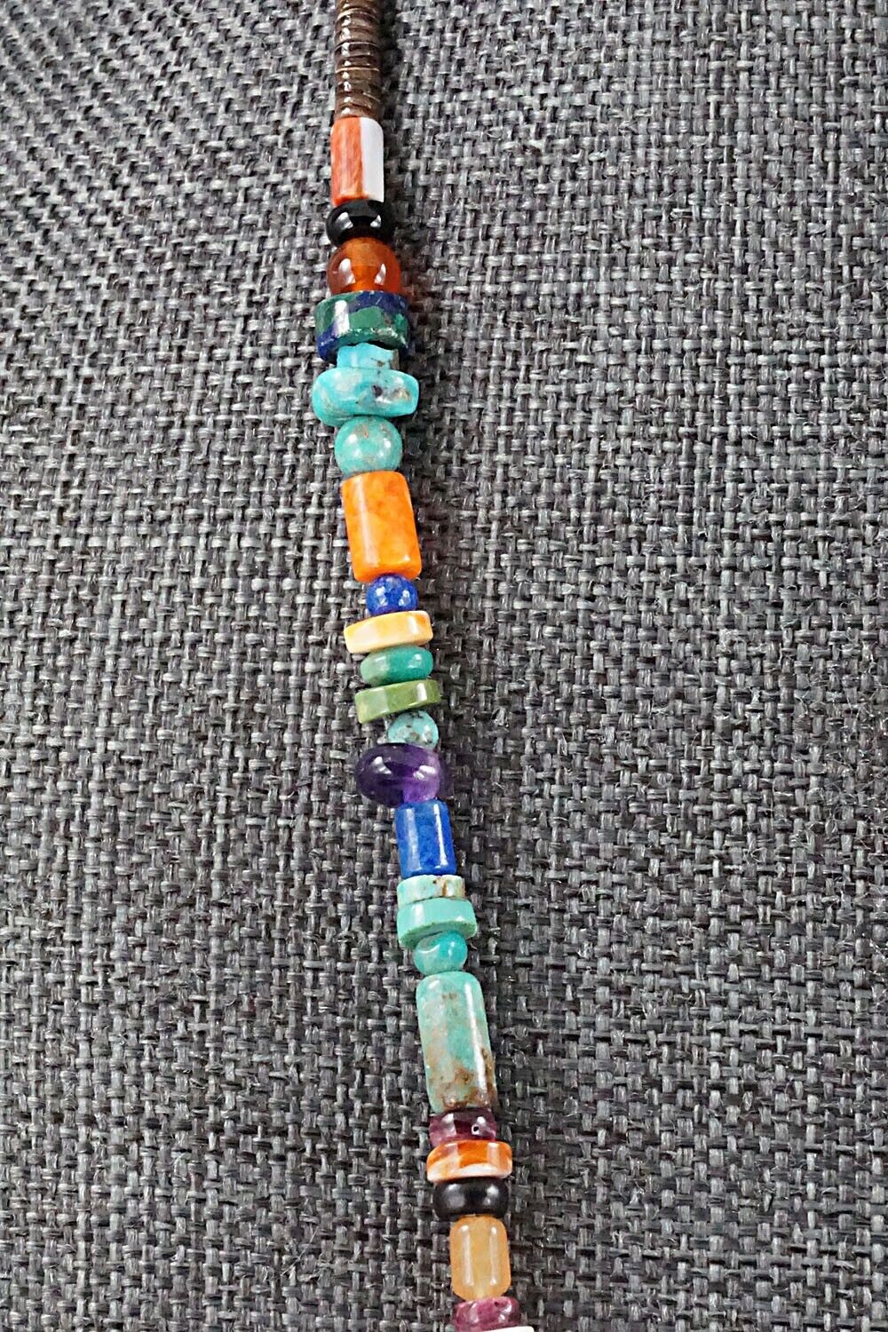 Multi Stone and Sterling Silver Necklace - Helen Tsosie