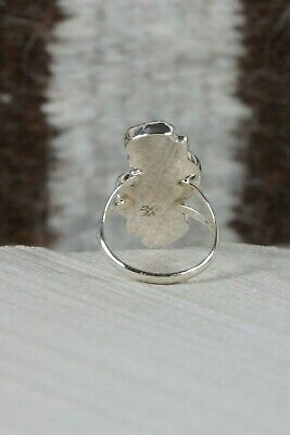 Navajo 4 Stone Turquoise and Sterling Silver Ring - Roberta Begay - Size 9.5 - High Lonesome Trading