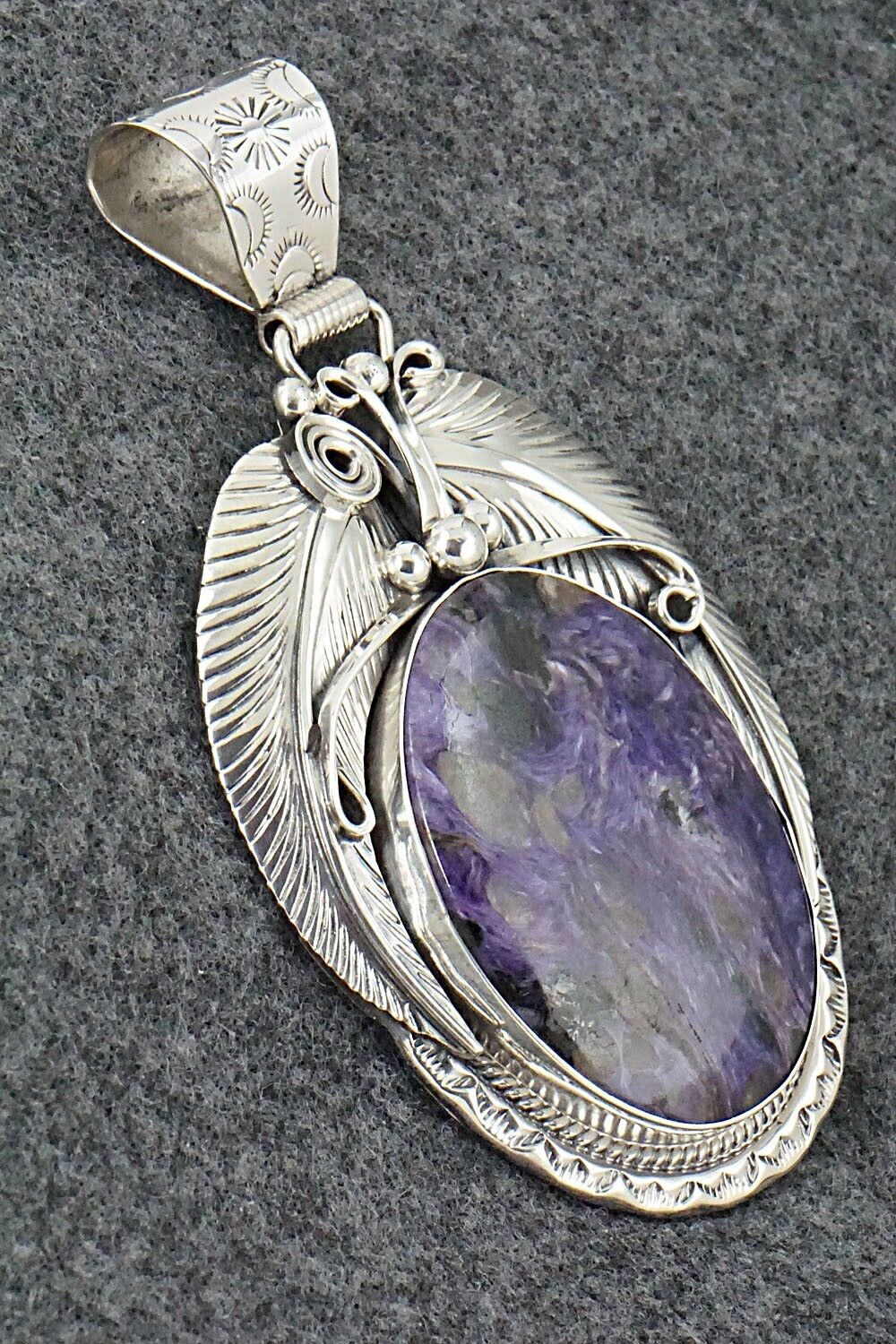 Charoite & Sterling Silver Pendant - Davey Morgan