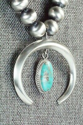 Turquoise & Sterling Silver Pearl Necklace - Jan Mariano - High Lonesome Trading