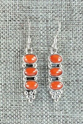 Coral & Sterling Silver Earrings - Verley Betone