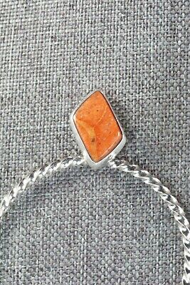 Coral & Sterling Silver Earrings - Annie Spencer