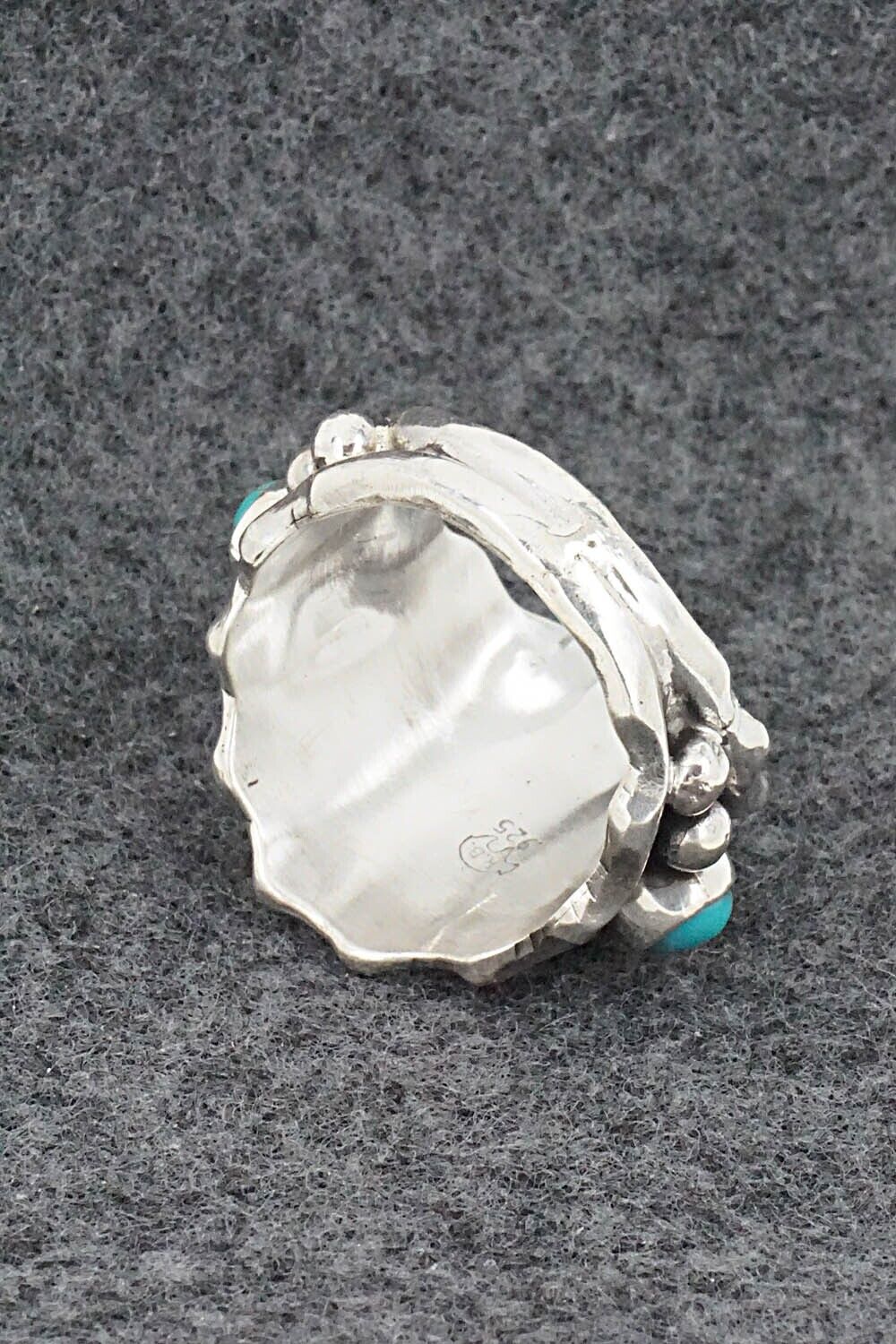 Turquoise & Sterling Silver Ring - Genevieve Francisco - Size 10