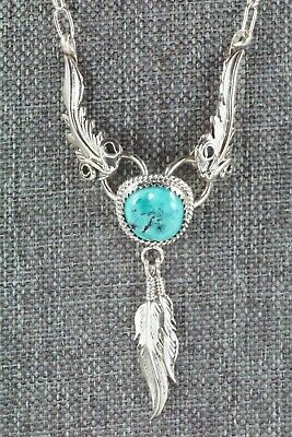 Turquoise & Sterling Silver Necklace - Lee Shorty