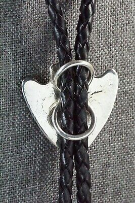Coral & Sterling Silver Bolo Tie - Delbert Arviso