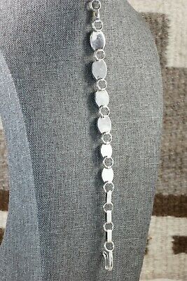 Navajo Abalone Shell and Sterling Silver Link Bracelet - Native American