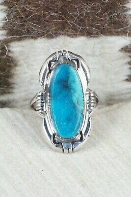 Turquoise and Sterling Silver Ring - Ray Jack - Size 8
