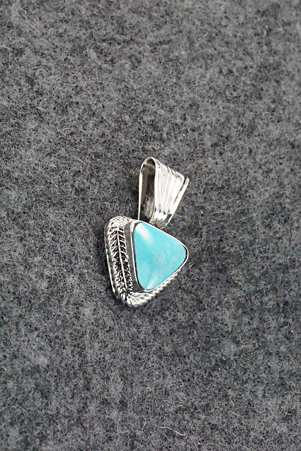 Turquoise and Sterling Silver Pendant - Sadie Jim