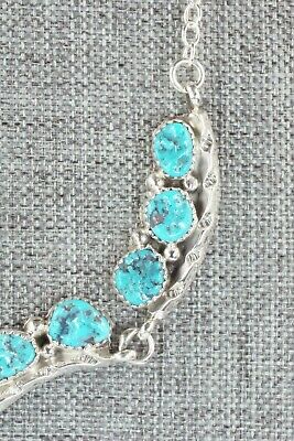 Turquoise & Sterling Silver Necklace - Spencer