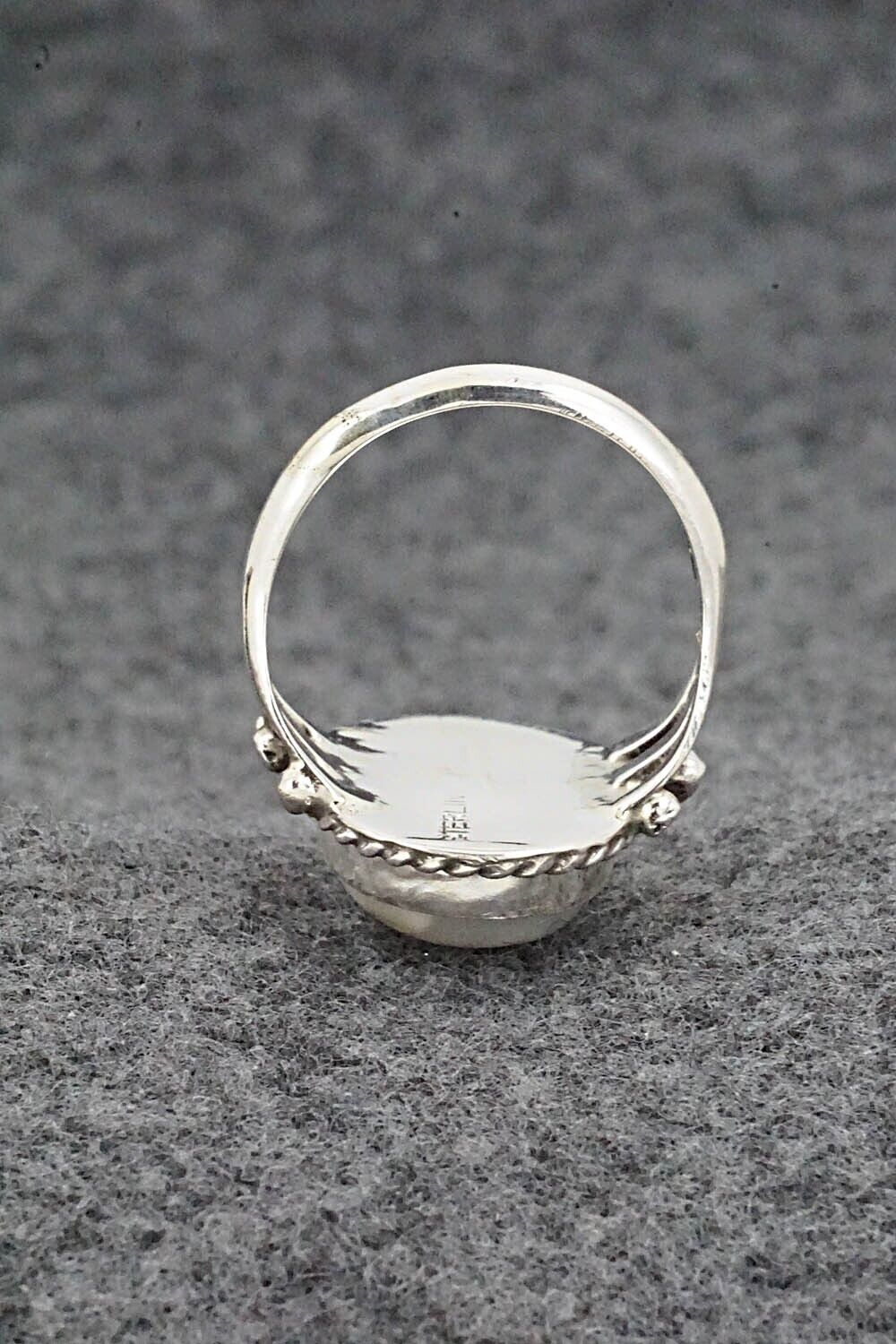 White Buffalo & Sterling Silver Ring - Grace Kenneth - Size 7.5