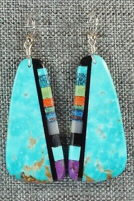 Multi Stone & Sterling Silver Earrings - Ronald Chavez