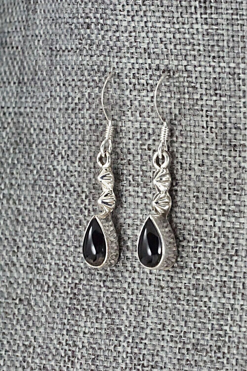 Onyx & Sterling Silver Earrings - Verley Betone