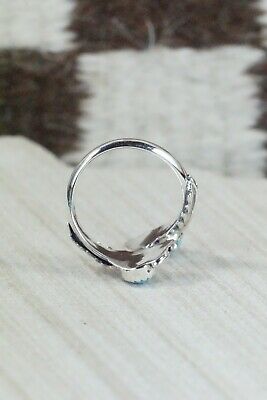 Navajo Turquoise and Sterling Silver Ring - Etta Belin - Size 8.5