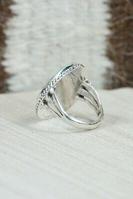 Navajo Turquoise and Sterling Silver Ring - Tom Dinetso - Size 4.5