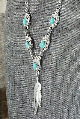 Turquoise & Sterling Silver Necklace - Verley Betone