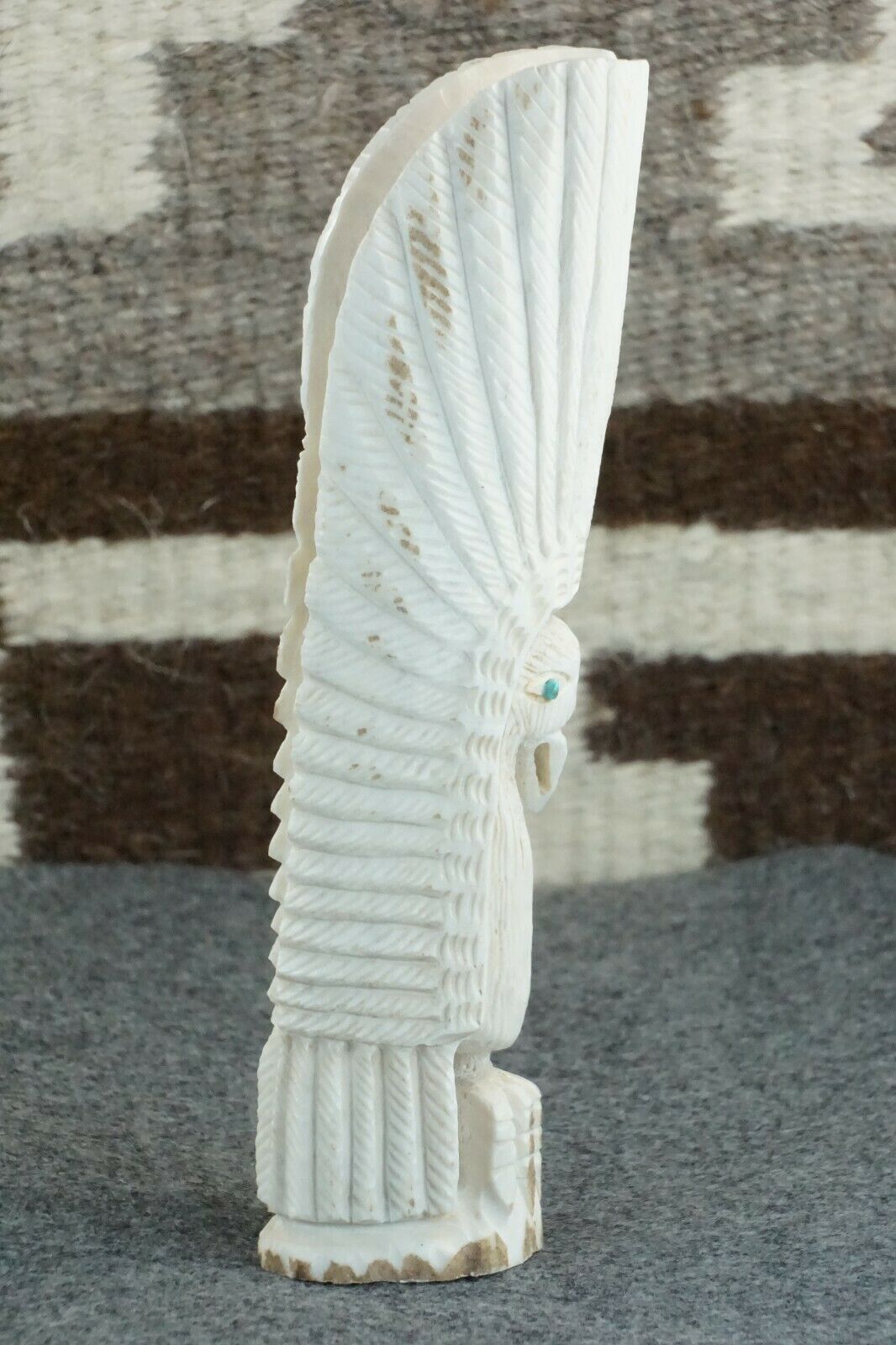 Eagle Zuni Fetish Carving - Garrick Weeka - High Lonesome Trading