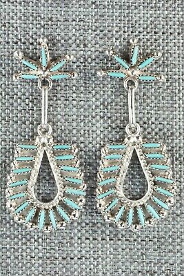 Turquoise & Sterling Silver Earrings - Rena Cachini