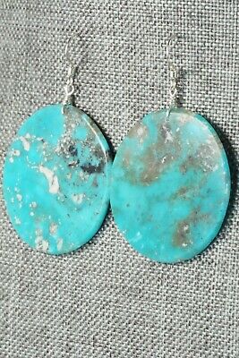 Turquoise & Sterling Silver Earrings - Lupe Lovato